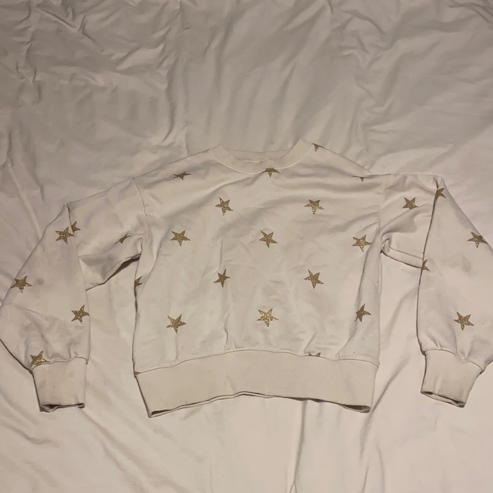 girls star crew neck